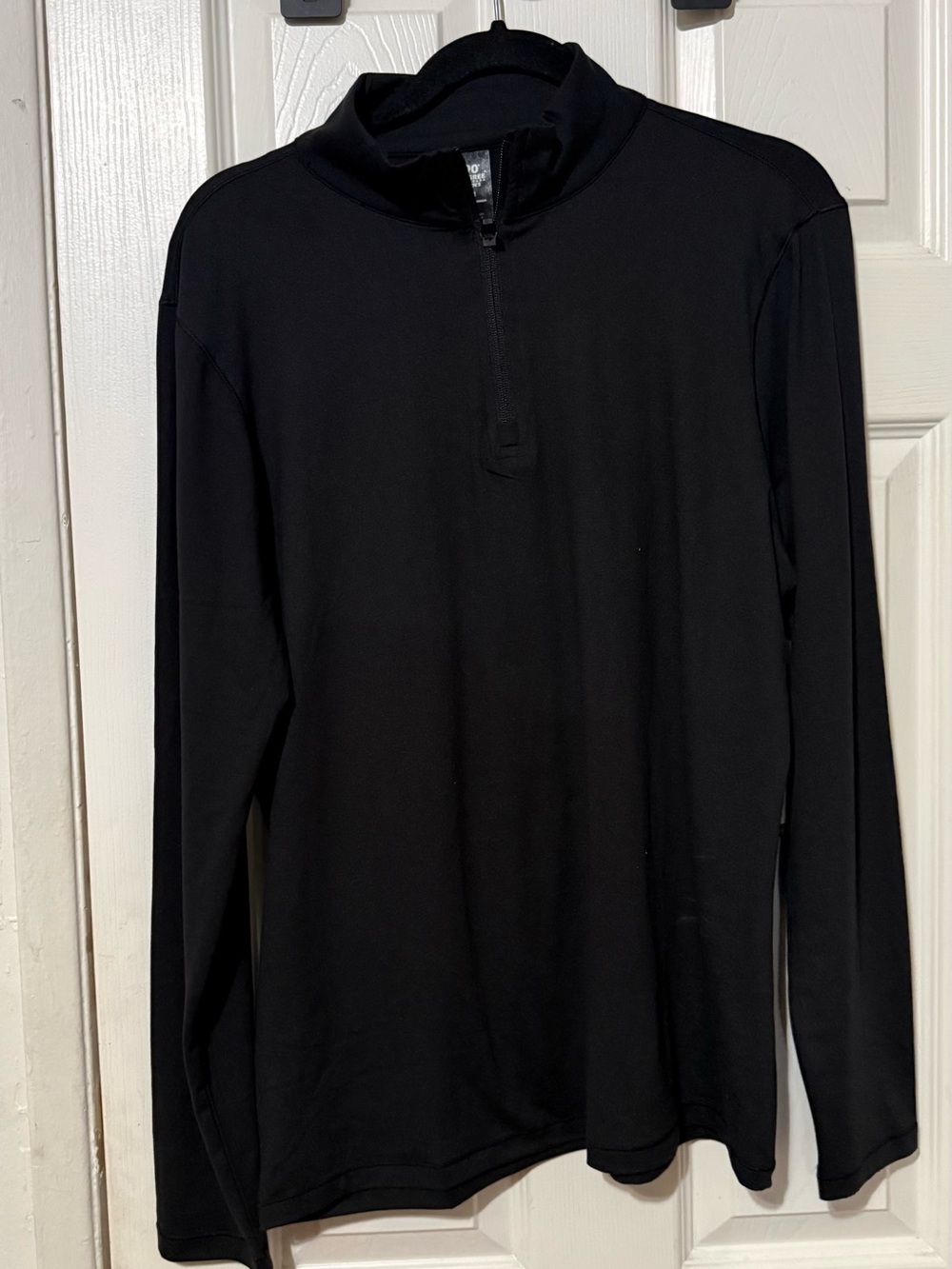 90 Degree By Reflex Black Men's Quarter-Zip Top